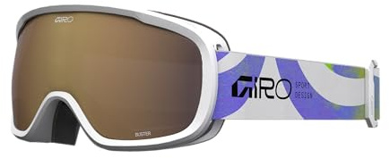 Giro Buster Kids Ski Goggles - Snowboard Goggles for Youth, Boys, Girls - Mauve Purple Flow - Amber Rose