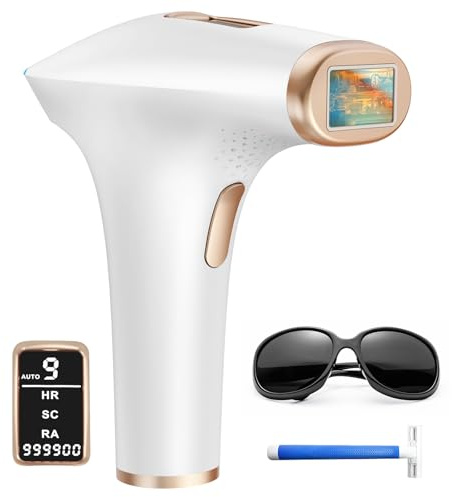 Haarlosy IPL Laser Hair Removal Device for Women and Men 3-in-1, White Gold