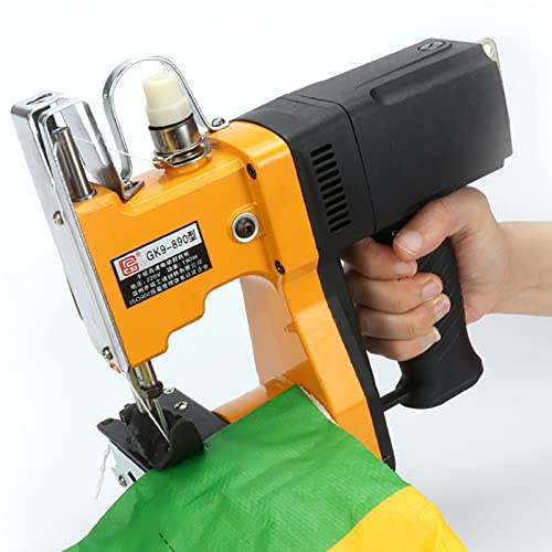 DOIBG Gk9-890 Sewing Bag Sealing Machine, 2600 Stitches/Min Hand-Held Bag Sealer, Sewing Thickness: 0.2-10Mm, Lithium Battery Industrial Bag Sealing Machine, for Sacks, Woven B