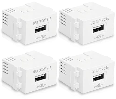4PCS Módulo de Alimentación USB 220V a 5V 2.1A, Transformador AC DC USB, Adaptador Cargador USB para Smartphone Tablet Dispositivos USB, Módulo Convertidor 220V 5V para Electrónica DIY
