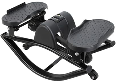Stepper A Dondolo - Fitness Domestico Da Lato A Lato Con Corde Da Tirare | Ginocchio A Basso Impatto In Acciaio Ad Alto Tenore Di Carbonio E Adatto Alle Articolazioni | Attrezzatura Per Esercizi - Gam