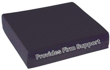 Essential Medical Supply Rehab 1 Foam Seat Cushion - Denser Cushion for Office Chairs, Wheelchairs, and More - Chair Seat Pad Provides Additional Support and Pain Relief for Seniors - 18 x 16 x 3