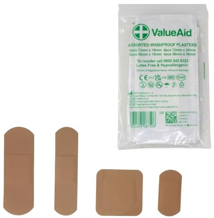 Value Aid Assorted Washproof Plasters - Pack of 20