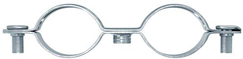 fischer 545772 skruvavståndsklämma metall dubbel AMD 10-12, grå