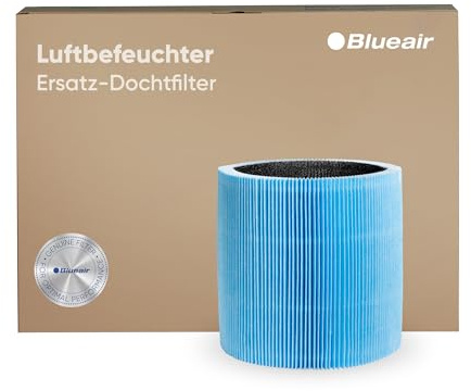 Blueair luftfuktare H35i veke filter, original Blueair ersättningsfilter, lugnande vattenånga genom partikel- och mineralavskiljning, filterlivslängd upp till 6 månader