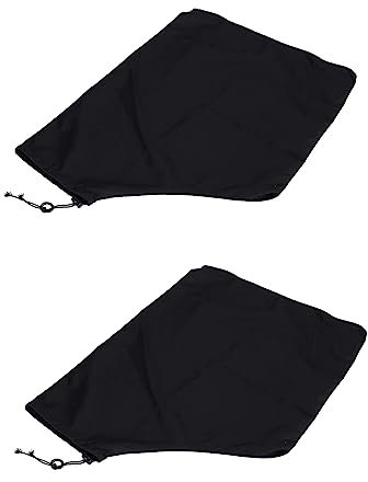 Lot de 2 sacs d'aspirateur universels pour souffleur de feuilles, sac de rangement de rechange avec cordon de serrage pour aspirateur de jardin, pelouse, cour