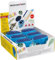 EBERHARD FABER 599042 - Dreifachspitzdose Colori, 6er Set, Anspitzer mit Behälter 3 in 1, Spitzer blau