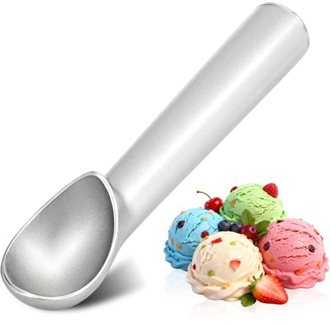 Bitone Ice Cream Scoop,7 Nonstick Anti-Freeze One Piece Aluminum Scooper Spoon, Easy to Release & Clean,Heavy Duty Durable Design,for Gelato, Cookie Dough & Mashed Potatoes