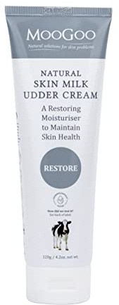 MooGoo Skin Milk Udder Cream - Lightweight Moisturizer for Sensitive, Dry, Irritated Skin – Face & Body, All Ages Including Babies (120g)
