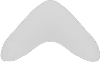 Dukal | Bumerangkissen/Lesekissen + Bezug aus hochwertigem DOPPEL-Jersey (100% Baumwolle) | Farbe: grau