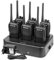 Retevis RT21 Walkie Talkie Radio Portátil Largo Alcance con Enchufe de 6 Vías, Ham Radio Portátil, VOX, Squelch, Radio Bidireccional Recargable para Seguridad, Protector (Negro, 6 Piezas)