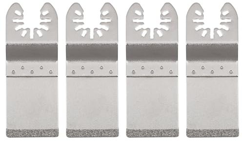 Lame oscillanti per utensili, 4 lame diamantate oscillanti multitool affilate per tagliare legno e rimozione malta