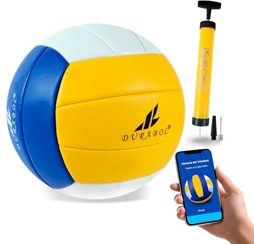EMOCIONICA| Balón Voley Playa Unisex, Pelota Voley Playa de Tacto Suave, Balon de Voleibol Tamaño Oficial, Pelota de Voleibol Apta para Todas Las Edades.