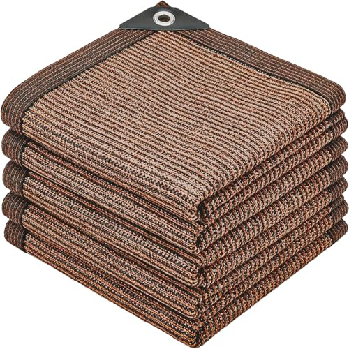 80% Rete Telo Ombra,4x5m Panno Ombreggiante Resistente Ai Raggi UV Vela Ombreggiante, Tenda da Sole Privacy con Occhielli Prova di Sole,per Auto/Cane/Serra/Giardino/Pergola