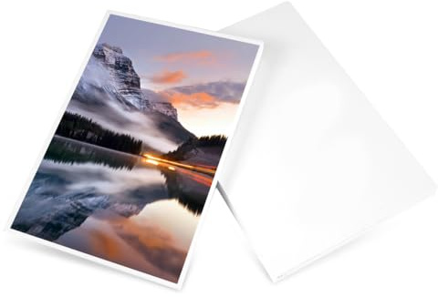 200 ark fotopapper 10 x 15 cm högglans bläckstråleskrivare, vitt fotopapper fotokort glanspapper, 230 g/m² vattentätt glansigt skrivarpapper, perfekt för fototryck och kreativa projekt
