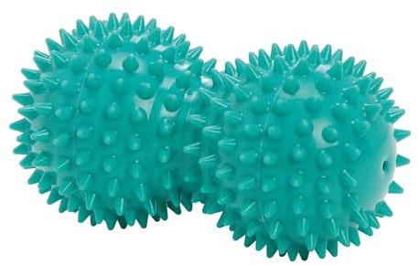 Gymnic Reflex Roll Palla doppia gonfiabile Ø 8 cm per massaggio, riflessologia e rilascio miofasciale, ideale per stimolare circolazione e muscolatura