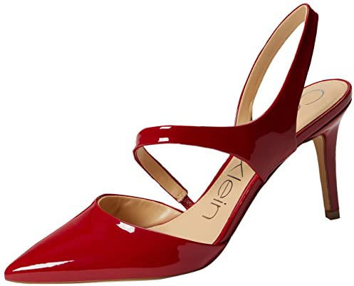 Calvin Klein Women's Geena Pump, Red Patent 609, 5 UK