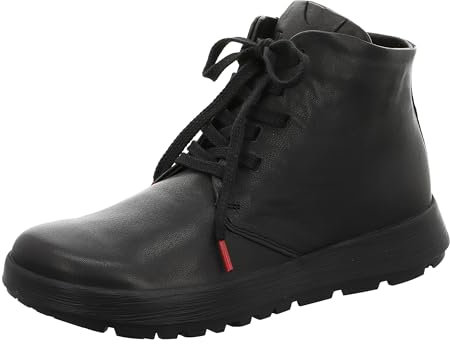 THINK! Damen COMODA chromfrei gegerbte nachhaltige Stiefelette, 0000 SCHWARZ, 42.5 EU