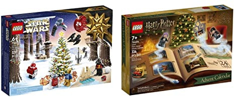 Lego Adventskalender Bundle 2022 Star Wars 75340 & Harry Potter 76404 Bauset Set