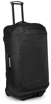 Osprey Transporter Reisetasche mit Rollen, 90L, Raven Black/Black, O/S