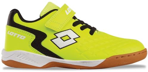 Lotto Baskets Dasher K Unisexes pour Enfant, Jaune et Noir, 31 EU