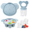 JoyPlus Fruchtsauger Baby ab 3+ Monate, Fruchtschnuller für Baby, Babynahrung Einfrieren Behälter, Aufbewahrungsbehälter für Babynahrung Muttermilch Eiswürfel für Babyzahnen und Selbstfütterung