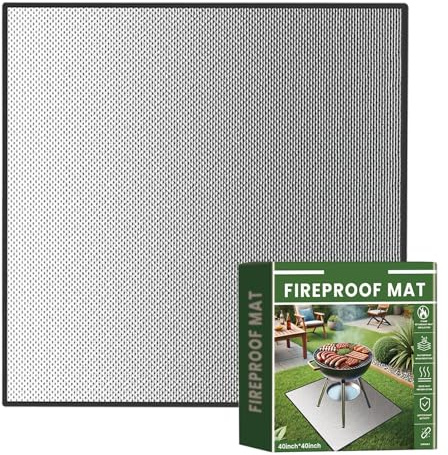 Alfombrilla Ignífuga Para Barbacoa En Terraza - Alfombra Protectora Impermeable | Base Para Suelo De Parrilla Fogón O Chimenea,Para Jardín Patio Trasero Camping Playa Picnic Encimera