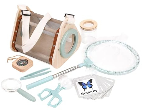 Fxzqgnh Kit de Exploración para Niños: Estuche de Colección, Lupa Y Set de