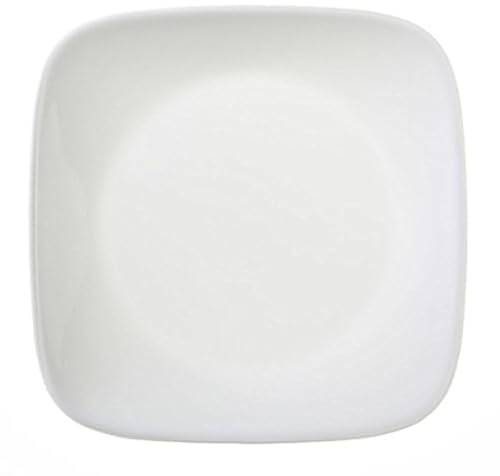 Corelle Square Pure White 6-1/2 Plate (Set of 4) by Corelle Coordinates