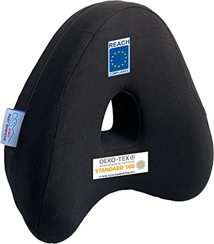 AIMO Spain KP002 Almohada cojín piernas o Rodillas, en viscoelástica, facilita Dormir de Lado, descomprime presiones de Cadera y Espalda Mientras duermes, Tejido de algodón, certificados Reach Y CE