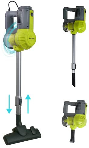 Innoliving Aspirapolvere Ciclonico INN-670 Verticale senza Sacco, Potenza 600W, Vano Raccoglipolvere Lavabile 0,5L, Filtro HEPA, Accessori Inclusi