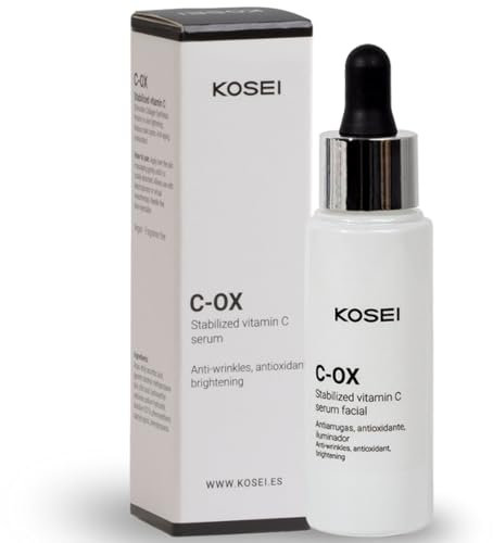 KOSEI C-OX Serum | Serum Vitamina C | Vitamina C Serum Facial | Aumenta la Firmeza de la piel, Aporta Hidratación y Reduce las Imperfecciones | Aporta Protección Solar adicional | 30ml