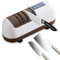 Electric Knife Sharpener,5-in-1 Sharpening System,3-Second Quick Sharpening,Kitchen Knife Sharpener for Most Kitchen Knives,with Diamond Grinding Wheel and Whetstone