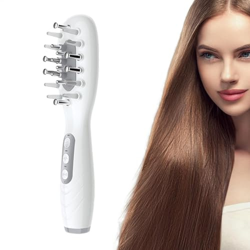 Appareil de stimulation du cuir chevelu | Peigne de santé des cheveux | Soin électrique | Outil vibrant du cuir chevelu | Soin du follicule pileux | Appareil de massage léger pour homme et femme