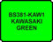wlw KAWASAKI GREEN PAINT - HEAT RESISTANT - 400ML AEROSOL SPRAY PAINT CAN GLOSS