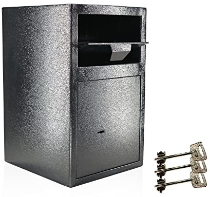 Einwurftresor mit Einwurfklappe | Autohaustresor | Tresor mit 3 x Schlüsseln | Depositsafe