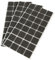 Emuca 2038716 Set di 96 Feltrini Autoadesivi Quadrati, Marrone, 25X25 mm (1UN)