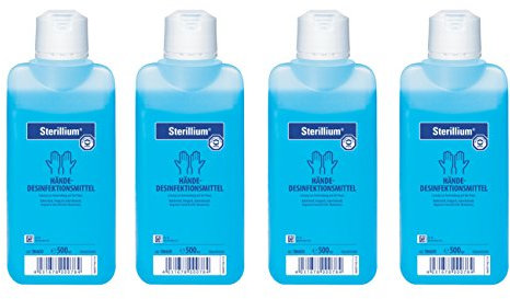 4x 500ml Flasche Sterillium Hygiene Händedesinfektion Desinfektionsmittel ohne Zubehör