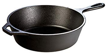 Lodge Sartén de hierro fundido con mango adicional, diámetro de 26 cm