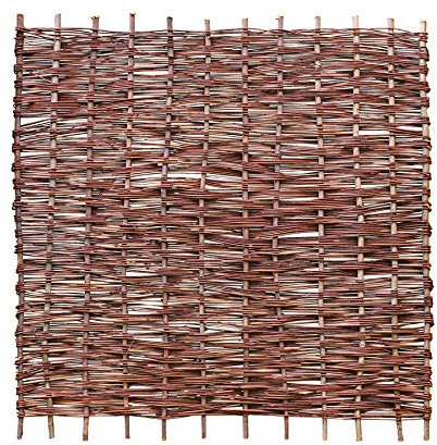 WEIDENPROFI Sichtschutz, Weidenzaun Modell Klassik, Flechtzaun aus Weide, Größe (BxH): 180 x 180 cm
