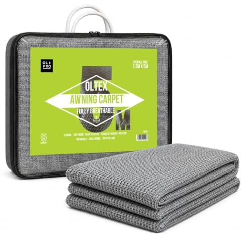 OLPRO OLTEX - Telo da pavimento traspirante, per tenda, tenda, blu, 2,5 m x 5 m, ideale per camper, roulotte, tende, tettoie e gazebo