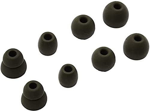 Adhiper 4 Paar Powerbeats Pro silikon Ohrstöpsel kompatibel mit Beats Powerbeats Pro In-Ear Kopfhörer,S M L 3 Paar Silikon-Ersatz-Ohrstöpsel & 1 Paar Doppelflansch-Ohrstöpsel(Moosgrün)