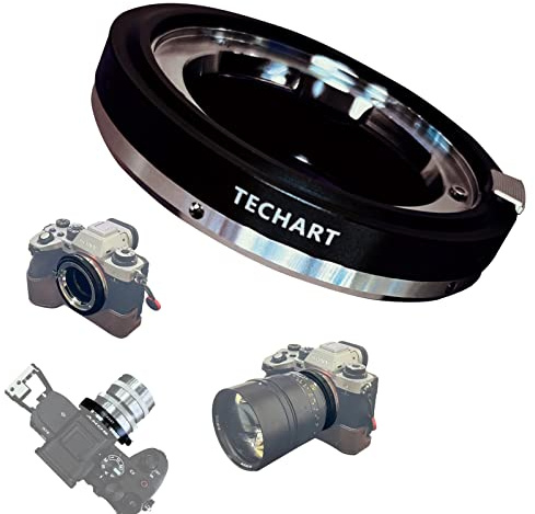 TECHART LM-EA9 - Adattatore autofocus per obiettivo Leica M per Sony A7RII A7Riii A7R4 A6300 A9 A7SII e altre fotocamere ad anello adattatore.
