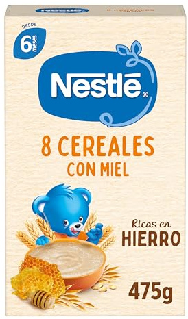 Nestlé Nestle Papilla 8 Cereales con Miel, 475 g