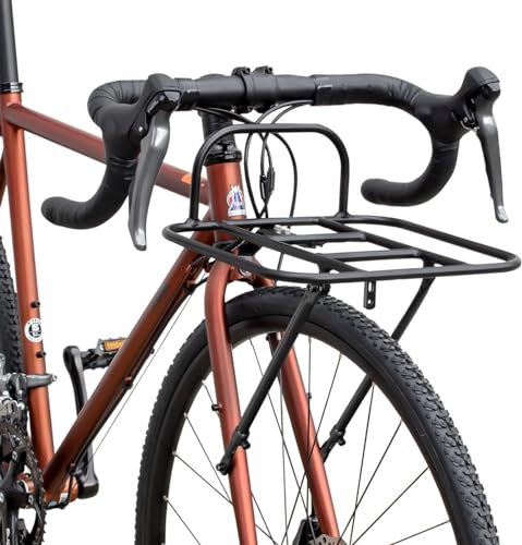 GORIX Fahrrad-Frontträger für MTB, Rennrad (GX-Rack) (verstellbare Länge)
