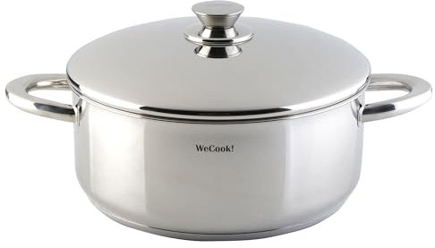 CAZUELA con tapa de acero INOX 20cm, WECOOK! PRO