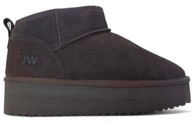 Jack Wills Womens Platform Snug Boots Chocolate 5