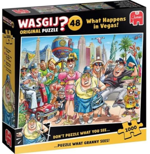 Wasgij Original 48 - What Happens in Vegas, 1000 Piece Adults Jigsaw Puzzle