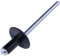 AERZETIX - C57089 - Set mit 50 Standard-Blindnieten Ø4x8 mm mit flachem flansch 12 mm breit - aus stahl/aluminium - pop-niet - farbe schwarz RAL 9005