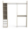 Demeyere Kit Dressing Extensible D’Angle Ouvert & Modulable 3 Tiroirs 3 Barres De Penderie